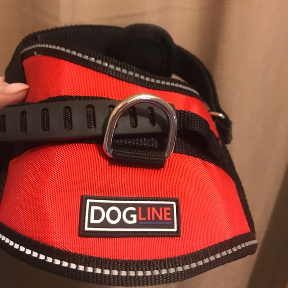 DogLine S dog harness - black & red and reflective - Picture 4 of 11